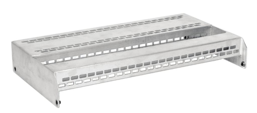 G12/G12x USER S MANUAL: SECTION 2 SLIDE CONFIGURATION ACCESSORIES CABLE TRAY PART # 310 113 424 The cable tray is used for strain relief and cable management.