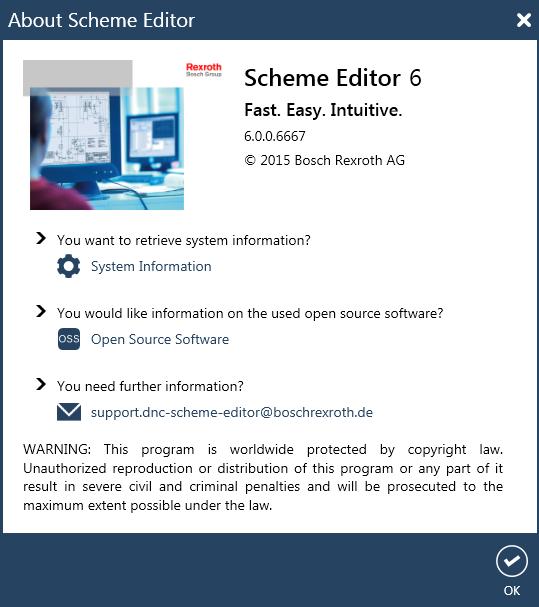 Scheme Editor - Features EMail addresses for support /