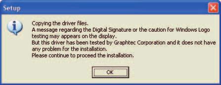 exe, and then click [OK]. A window for installing the FC7000 driver is displayed.
