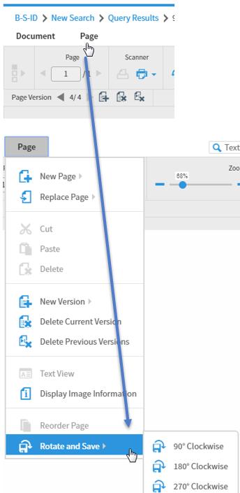 Rotate Page and Save Rotated Result: If you want to rotate a page and save the page in rotated format, click the Page