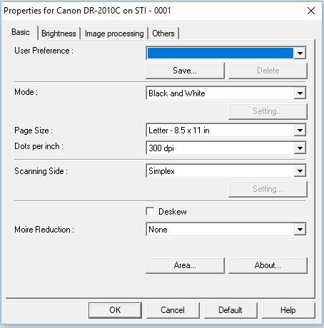 Once you have your scanner enabled for BDM, you will notice that there are two scanner icons highlighted on the New Document toolbar.