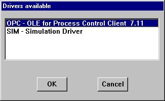 7. Click Add to place the OPC Client driver into
