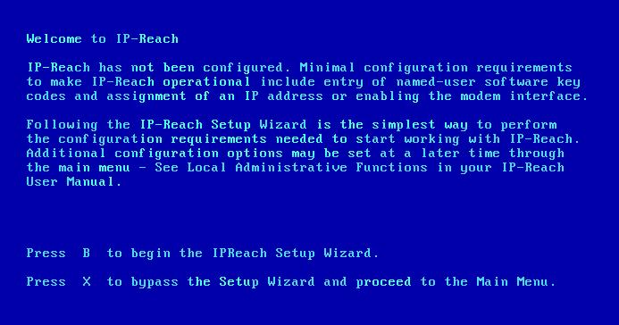 CHAPTER 2: INSTALLATION 11 Initial Configuration During initial configuration, the IP-Reach Setup Wizard helps you quickly set up IP-Reach for the first time.