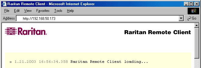 CHAPTER 3: RARITAN REMOTE CLIENT (RRC) 15 Chapter 3: Raritan Remote Client Invoking Raritan Remote Client (RRC) via Web Browser IP-Reach features Web Browser access, providing a connection from any
