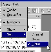CHAPTER 3: RARITAN REMOTE CLIENT (RRC) 21 Sort by Status Ports