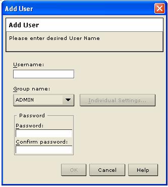 52 DOMINION KX USER GUIDE Moving Users between Groups To organize users into groups, select the user group you want to modify, and on the User menu, click Add User to Group (or click [Select Users]