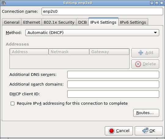 Chapter 8: System Settings IPv6 Settings: Setting Method Description Select one of the following as the connection method: Automatic Automatic, addresses only Automatic, DHCP only Manual Link-Local