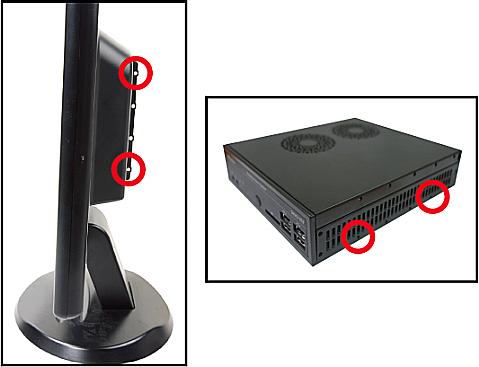 your monitor using four appropriate screws. 3.
