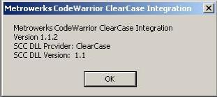 Using the mwclearcase Plug-in mwclearcase Plug-in Command Reference About Select this command to display the mwclearcase plug-in s About box.