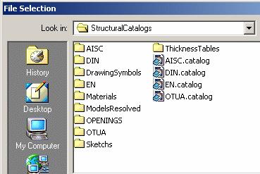 Before you start working, make up a list of the catalog and/or user sections you will need. Catalog and user sections can then be accessed directly via the Section list of the appropriate dialog box.