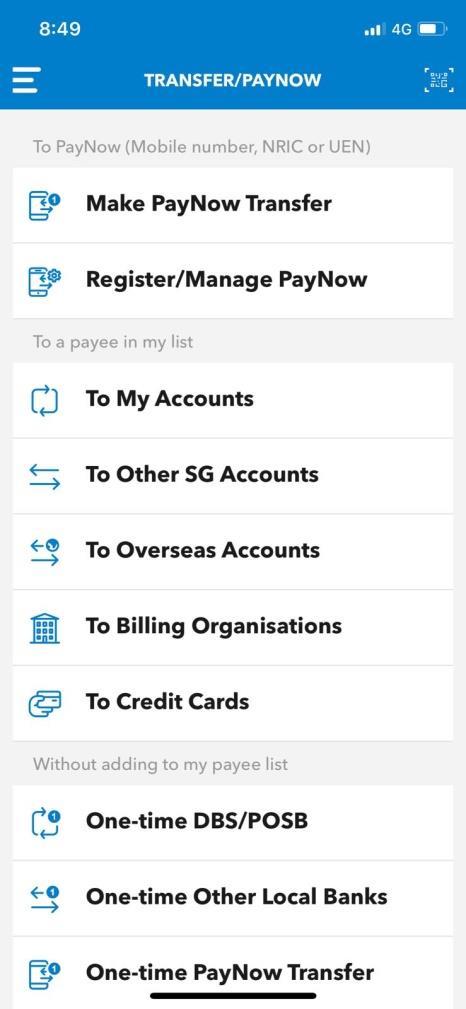 PayNow with Unique Entity Number (UEN):