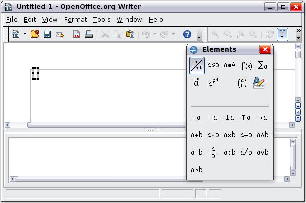 What is Math? Math is OpenOffice.org s component for writing mathematical equations.