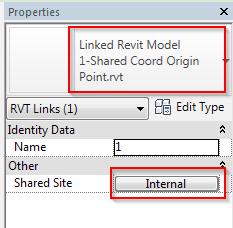 4. On the ribbon under Manage > Project Location > Coordinates >... choose acquire coordinates. Select the Link. 5.