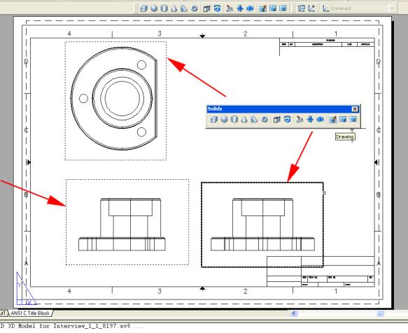 Property Manager); Creating Soldraw drawing view from