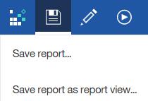 The steps below would be used to create a Report View for scheduled reports or general use of the report to save selected prompts.