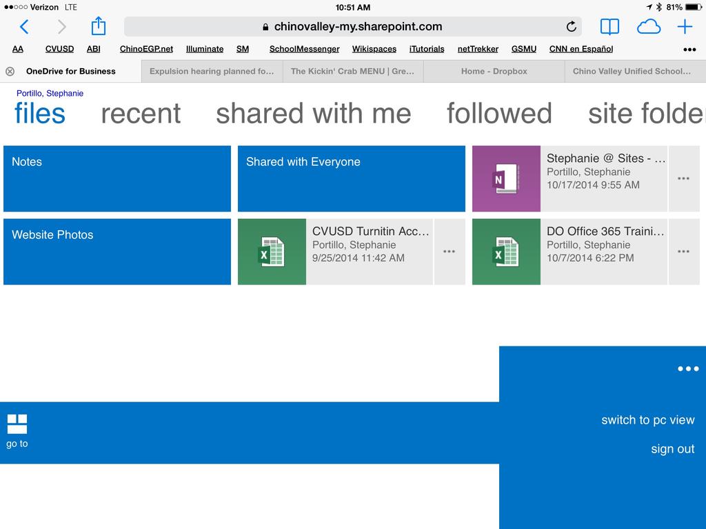Collaborate and work on documents on OneDrive for Business or SharePoint team sites A SharePoint team site is where your team communicates, shares documents, and works together on projects.