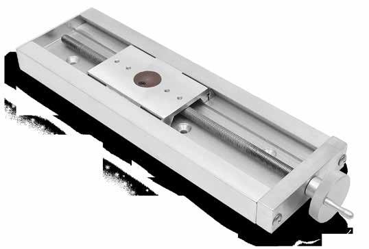 Manual Linear Slide Assembly Linear manual and motorized UniSlides of varying length.