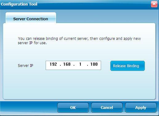 IEA Server in the Configuration Tool.