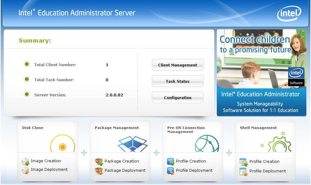 Overview Computer Management server console allows the administrator to manage all clients remotely from the server.