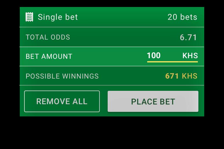 like to bet for.