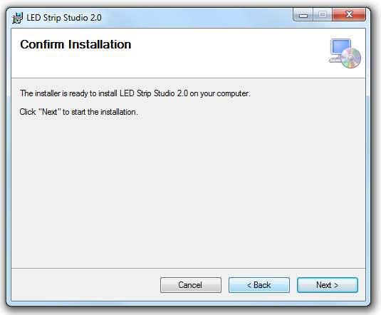 Install Step 3 Confirm with Next, then