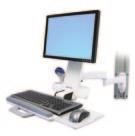 com Part # (color) Includes Typical LCD Size 45-230-216 (white) 45-230-200 (black) 200 Combo Arm, wall mount bracket, height-adjustable LCD mount, wrist rest, scanner and mouse holder, integrated