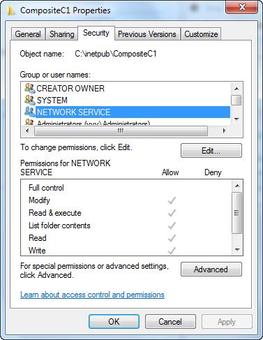 Figure 11: Setting proper permissions on the website directory 2.