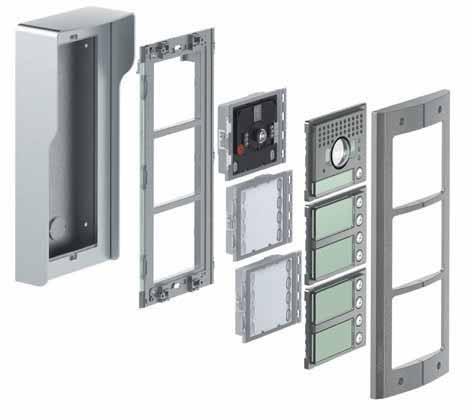 rainshield support frame function modules front covers surround plate flush mounted box with tearing