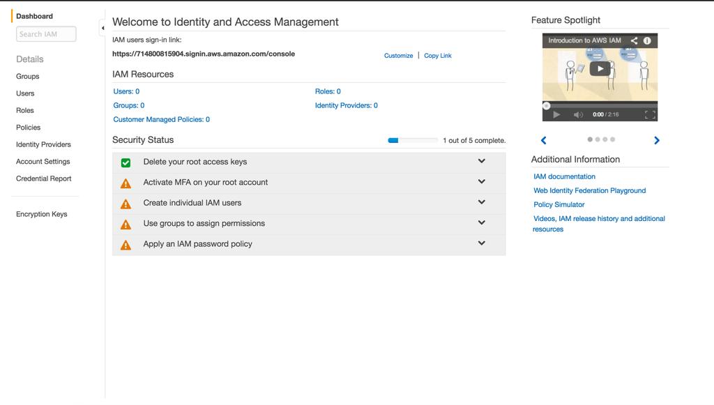 To gain access to AWS from Morpheus the Identity and Access Management (IAM) settings need to be configured to provide an access key/secret key