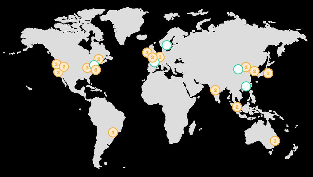 AWS Global Infrastructure 16 AWS Regions (+5 announced) Each Region has at least 2 Availability Zones 44