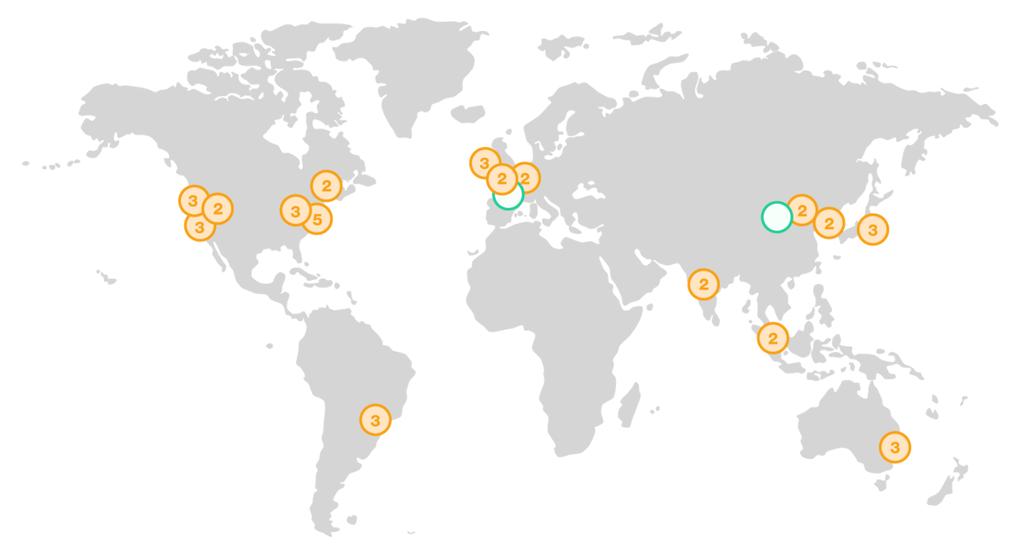 AWS Global Infrastructure 16 Regions 42 Availability Zones