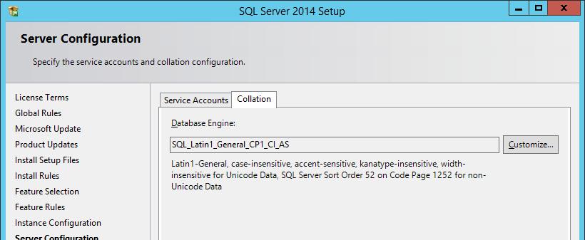 Installing SQL Server 2014 11.