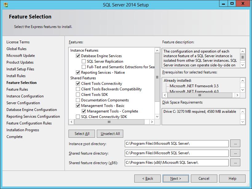 Installing SQL Server 2014 8.