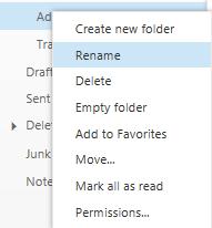 the Deleted Items folder Emptying a folder will move all of the emails into your Deleted Items folder but the folder will still exist Handy Hint If you delete a