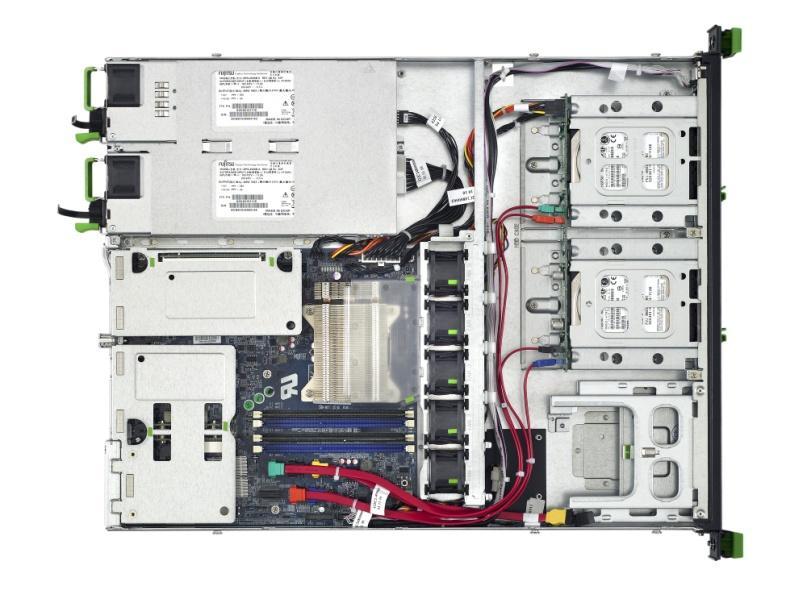 5 HDDs with a hot-plug power supply unit and up to two 3.