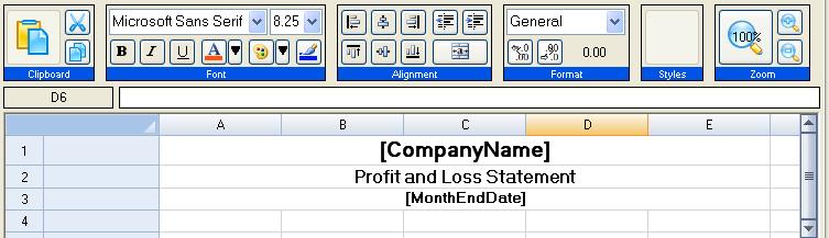 Step 3: Provide a title for the statement 1. In the worksheet, click a cell and define the contents of the cell.