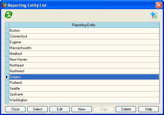 If you want, click the button and select a department or reporting entity in the Department List or