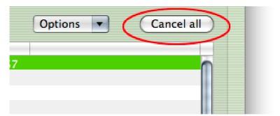 6.6 Activity: Cancel all If a transfer is in process and you need to conserve bandwidth or no longer wish for the process to continue, the Cancel All button will pause all