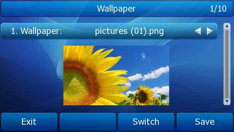 You can use screensaver that your phone will automatically change the pictures on the screen during periods of user inactivity.