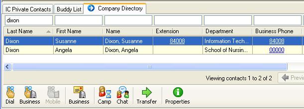 See below: Or you can select the number you wish to call from the Interaction Client - Company Directory which you will find on the lower half of the window.
