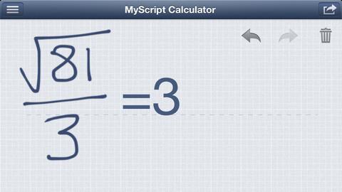 MyScript Calculator dasturi Ushbu kalkulyatorda qo lda yozish mumkin.
