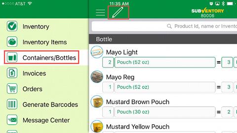 They are required because the App uses information from a variety of sources including the Containers/Bottles area on the App, product information provided by the Distribution Center, and