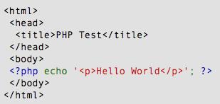 PHP Hello World Above