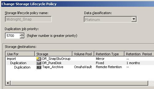 Server (NetBackup Client) Primary Data Snapshot