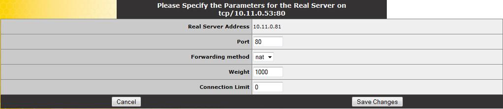Allow Remote Addresses: By default only Real Servers on local networks can be assigned to a Virtual Service.