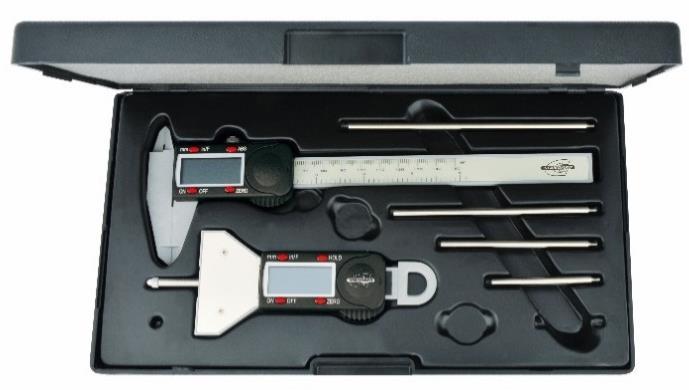 00534210 1 Electronic depth gage, 0 550 mm application range, resolution to 0,01 mm 00534201 1 Black coloured plastic case 1 Inspection report provided with each tool Order number List Price Action