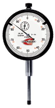 AGD2 dial indicators, 58mm Dial diameters of 2¼ in. Revolution counter. Tolerance pointers. Carbide contact point. AGD2 clamping shank with diameter to 0,375 in.