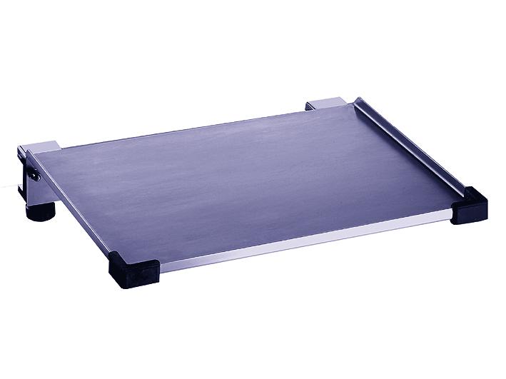 material of clamp: aluminium size: 500 (w) x 120 (d) x 100 (h) mm colour: light-grey SHELF