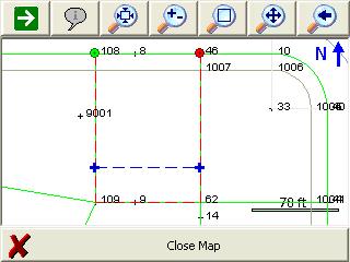 In this example, the solution would have to intersect the boundary segments from (108-9001) and from