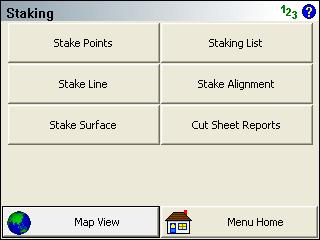 Staking Menu Staking Menu This menu contains staking related functions. Stake Points Use this to stake points from a list or from a screen pick. Please see the Stake Points topic for more information.